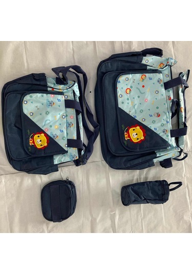 Suntek Bebek Bezi Çanta Seti Cepli Şişe Çantalı Koyu-mavi 0 Numara