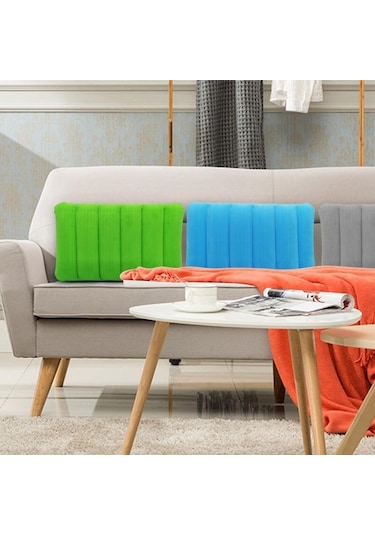 Kraliyet Mavisi Katlanır Yastık Açık Seyahat Uyku Yastığı Şişme Taşınabilir Dinlenme Yastığı Çok Renkli Mavi