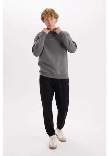 DeFacto Regular Fit Eşofman Altı Cepli Basic Düz Beli Bağcıklı Lastikli Paça D4416AX25SPBK81