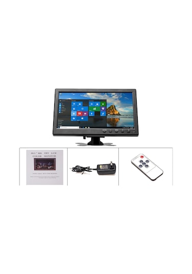 Audiomax 10 İnc Led Monitör Hdmı Usb Vga Av Bnc Destekli
