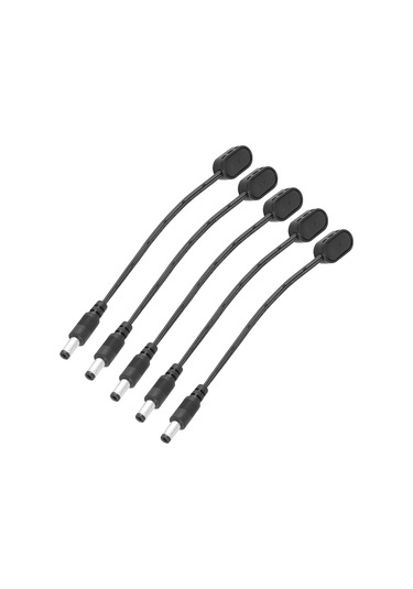 Gitar Efekt Pedalı İçin Efekt Pedalı Gücü, Dik Açı Konnektörlü Daisy Chain Kablosu, 5mm X 1mm Erkek Konnektörleri Destekler, Her Birine Bağımsız Pil