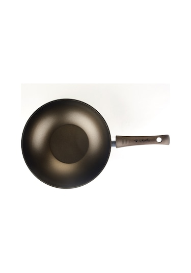 İlla Olıvılla Extra 28 CM Wok Tava Zeyinyağ İçerikli Kaplama