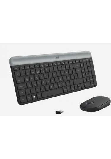 LOGITECH MK470 920-009435 KABLOSUZ KLAVYE MO  SE SETİ-SİYAH
