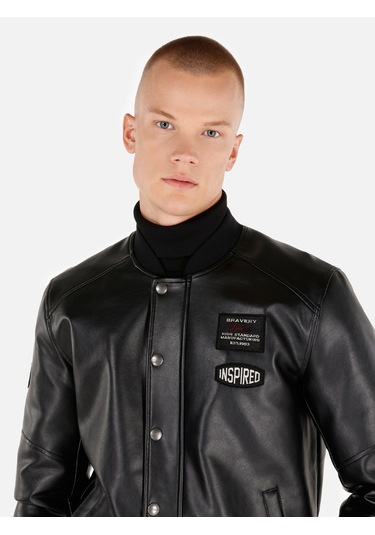 Colins Siyah Erkek Mont Pu Cl1068169 Q1.v1 Blk Siyah