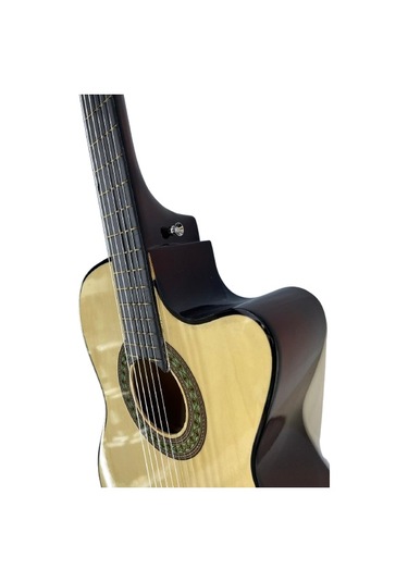 Longa Naturel 4/4 Tam Boy Klasik Gitar Kesik Kasa- Kılıf Pena Dahil