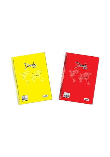 Umut Dazzle A4 Spiralli Defter Pp Kapak 120 Yaprak Kareli 2'li