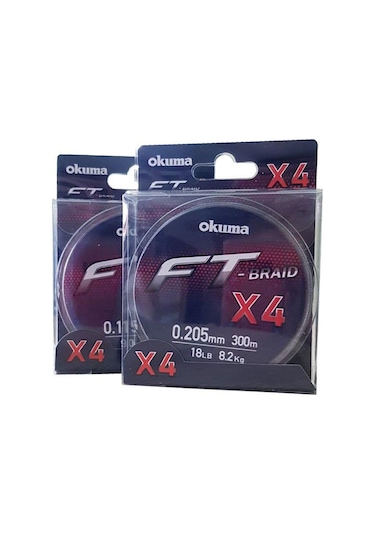 Okuma Ft-x4 Braided Line 300 Mt Grey Örgü Ip Misina