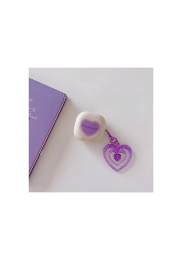 Samsung Galaxy Buds 2 - Buds Pro - Buds 2 Pro Uyumlu Kalpli Kılıf Lila