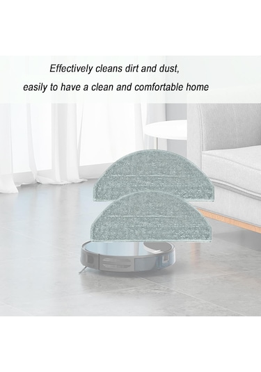 Vkemall İrobot Roomba Combo Essential Y0110, Y0140, Y0112, Q0120 İçin Yıkama Yapılabilir Mikrofiber Süpürge Mop Bezi Değiştirme Parçası