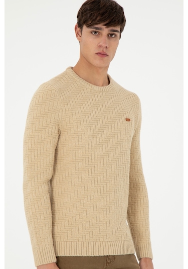 U.s. Polo Assn. Erkek Kum Kazak /triko 50297050-vr085 Kum