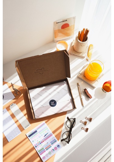 A5 Spiralli Sert Kapak Keten Kareli Tarihsiz Not Defteri Mercan Mercan