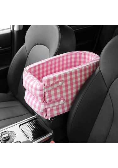 Homyl Taşınabilir Kedi Araba Koltuğu Küçük-kafes-pembe