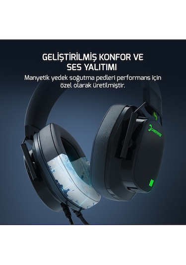 Gamepower Kai Titanium X Manyetik Pad RGB Oyuncu Kulaklığı