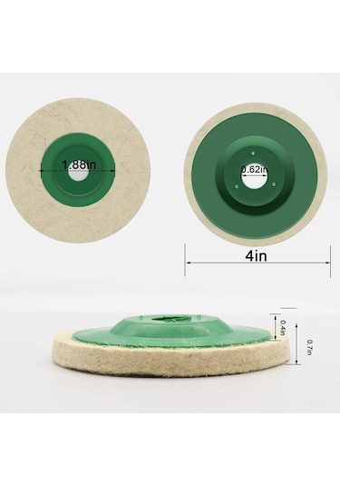 Xindoker 10'lu Yün Disk Seti - 100mm Açılı Taşlama Makinesi İçin Parlatma Ve Temizleme Diski
