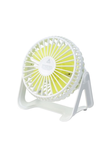 Fortunelane Bej Usb Şarjlı Masaüstü Fanı - Pd-xh-08 Modeli, Sessiz Çalışma, 3.7v 800mah Batarya, 3.5w Güç, Abs Malzeme