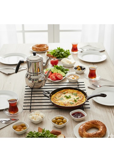 Tekmarked Çok Amaçlı Isıya Dayanıklı Metal Tencere, Tava, Fırın Tepsisi Ve Çaydanlık Altlığı Nihale 48.5x31 Cm