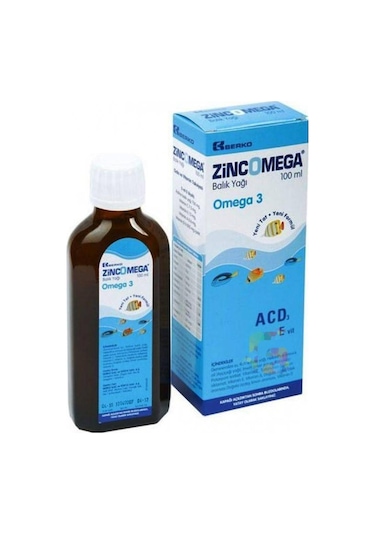 ZİNCOMEGA OMEGA 3 BALIK YAĞI ŞURUBU 100 ML40 İLAN