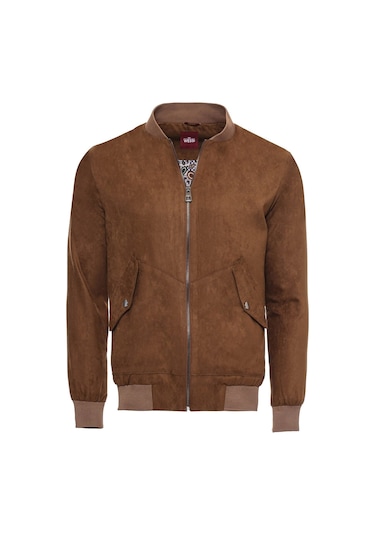 Taba Cepli Süet Bomber Mont - Wessi Siyah