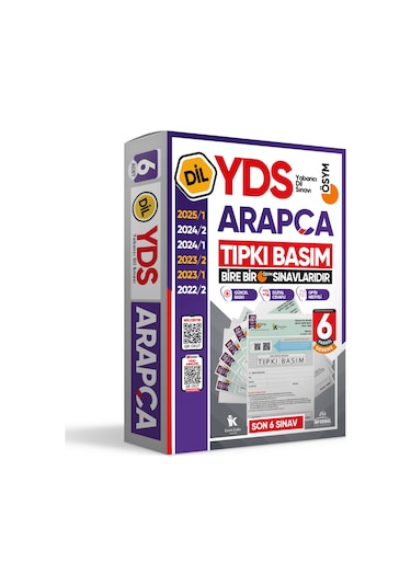 2026 YDS Arapça ÖSYM Tıpkı Basım Çıkmış Soru Deneme Paketi 6lı Fasikül SETİ