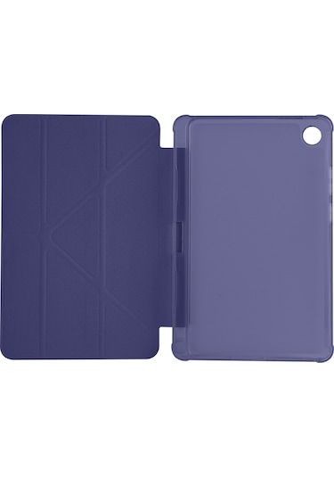 Maks Technology Lenovo Tab One 8.7 Tb-305fu Kılıf Mkst Tri Folding Kalem Bölmeli Standlı Kılıf - Siyah Tablet Kılıfı