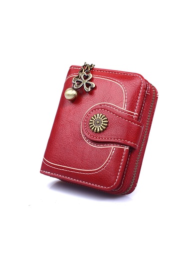 Kadın Çantası, Vintage Yağlı Mum Deri Kart Cüzdanı Diğer