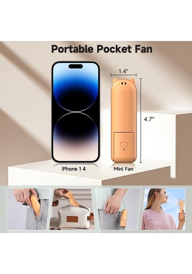 Fortunelane Usb Kolluk Fanı: Fan + Fener + Powerbank 3'ü 1 Arada, Taşınabilir, Sıcak Hava İçin, Cep Boyutu, Dışarıda Kullanışlı