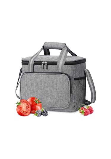 Erkekler Ve Kadınlar İçin Yalıtımlı Öğle Yemeği Çantası, Isı Yalıtımlı Sızdırmaz Astar, Kolay Taşıma İçin Ayarlanabilir Omuz Askısı, Ofis Çalışmaları İçin Büyük Kapasite --