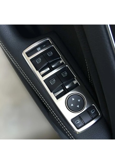 Cloudstore Mercedes Benz A B C E Cla Glk Gl Ml W176 W246 W204 W212 W218 X204 İçin Gümüş Chrome Abs Pencere Kilidi Paneli Kapağı