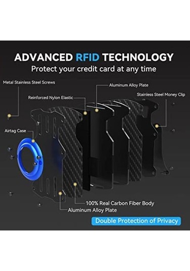 Xianwen Airtag İçin Erkekler Ultra İnce Tracker Kart Tutucu Rfıd Siyah