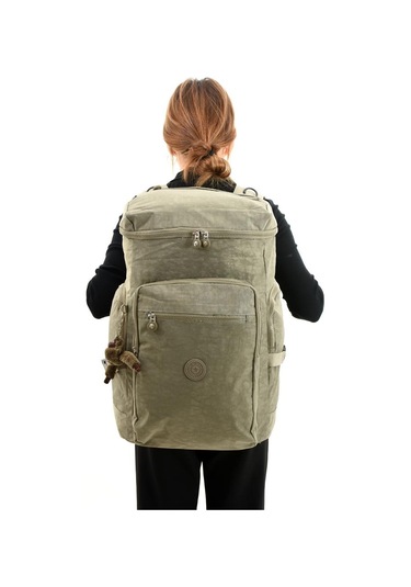 Unisex Dağcı Çantası Kamp Çantası Seyahat Çantası Hafif Klinkır Kumaş Outdoor Çanta 50 30 Cm Bej