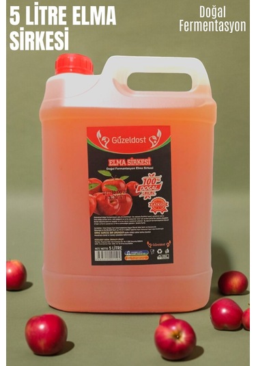 Elma Sirkesi 5 Litre Katkısız Ev Yapımı Saf Ve Doğal Lezzet