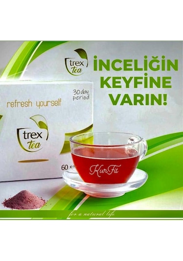 Trex Tea Karışık Bitkisel Çay Detoks Detox Çayı 60 Adet
