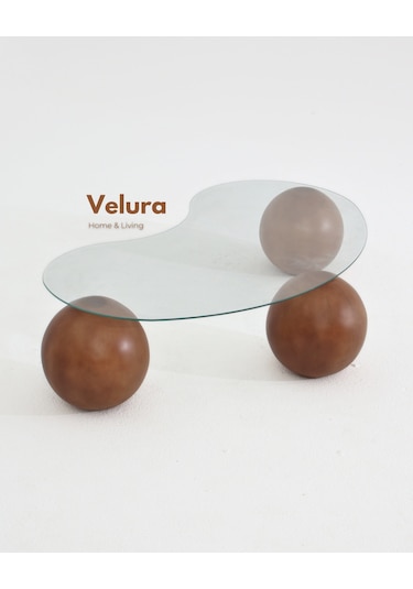 Modern Orta Sehpa & Küre Sehpa & Top Sehpa & Cam Sehpa Ceviz