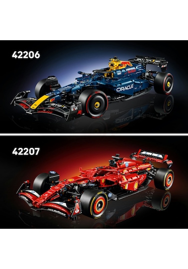 LEGO® Technic Ferrari SF-24 F1 Araba 42207 - Yetişkinler için Koleksiyonluk Yaratıcı Yarış Arabası Modeli Yapım Seti (1361 Parça)
