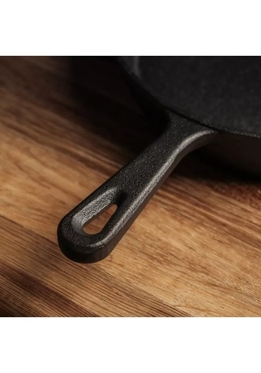 Magma Posuda İz Cuguna 21 Cm Dökme Demir Tava, Doğal Yapışmaz Katman. 202328028 Siyah