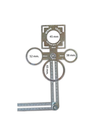 Benan Tools Çok Fonksiyonlu Delik Şablon Cetveli 127 Cm