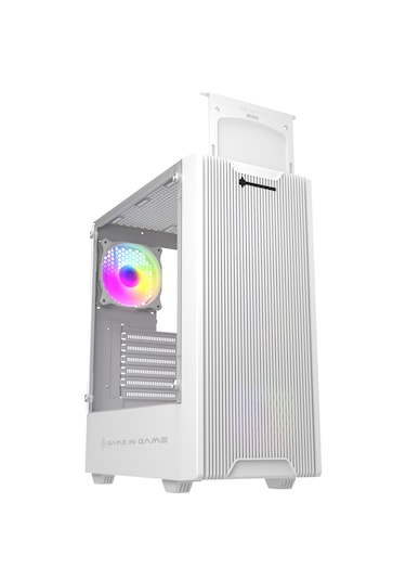 Game İn Game Pony Beyaz 4x12cm Argb Fan Mesh Panel Temper Atx Kas