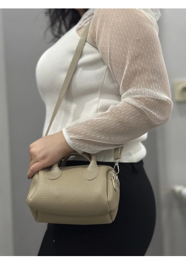 Biçomi Vizon Cilt Bugo Çanta Vizon