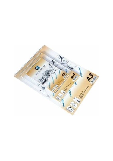 Alex Schoeller Eskiz Blok Spiralli A4 90Gr. 60 Yaprak