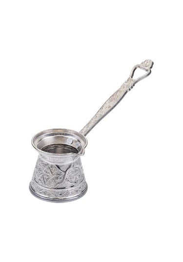 Kosova AYV-0041 No:4 Zambak Döküm Cezve Gümüş