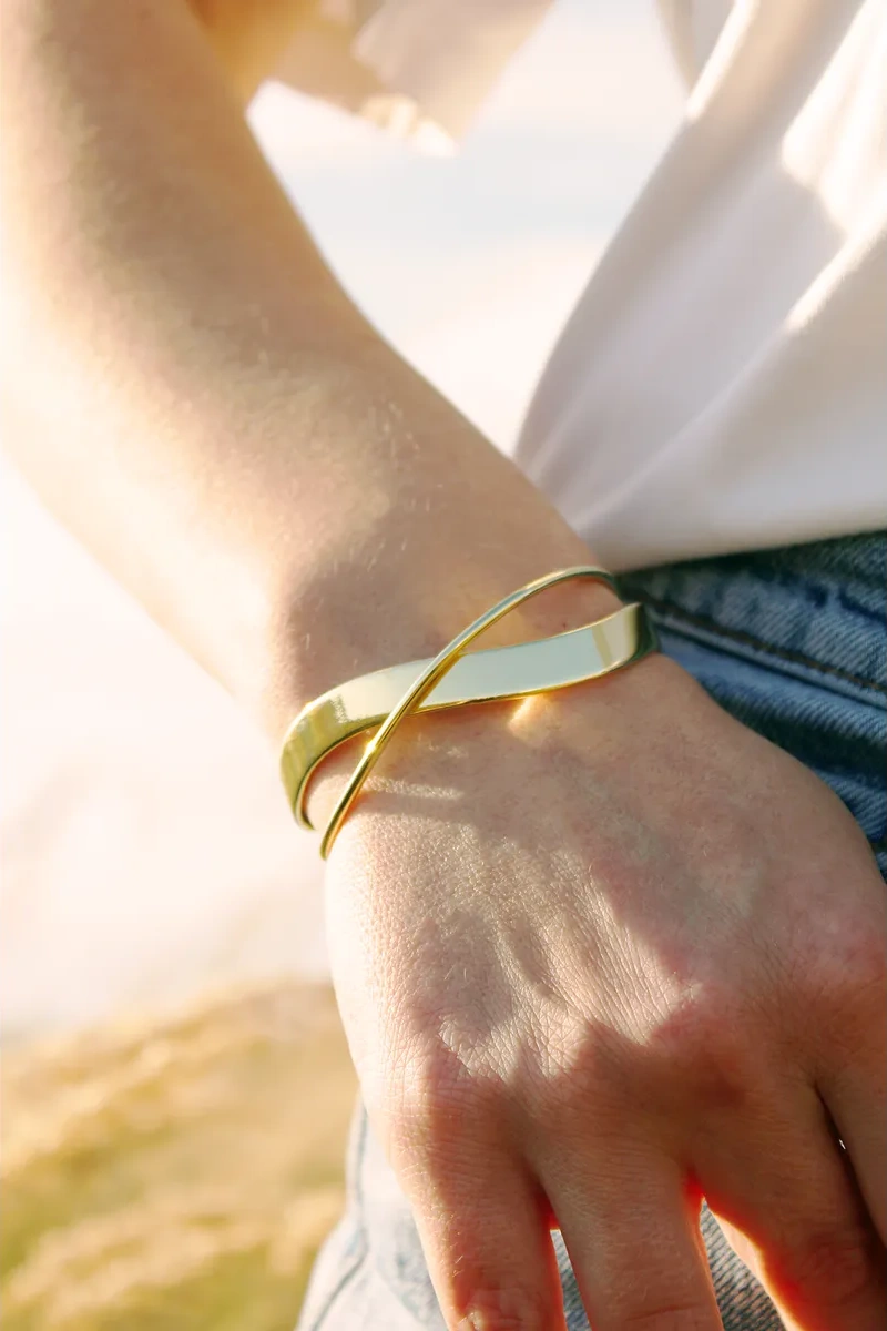 Dara Çift Katlı Altın Renkli Bilezik 371568397 Altın