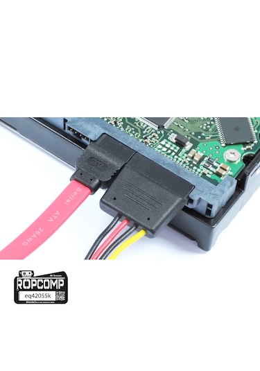Ropcomp Harddisk Hdd Ssd Dvd Rom Sata 3.0 Veri Kablosu 6.0 Gbps Kırmızı Düz Kırmızı