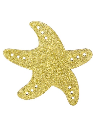 Homyl 12 Adet Glitter Cakecup Toppers Okyanus Yaratık Kek Altın Altın