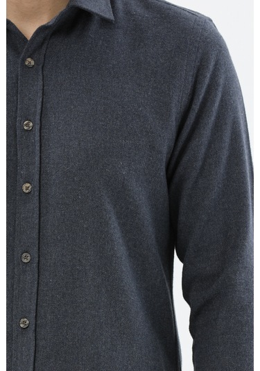 Finesuits Erkek Flanel Gömlek 2422204013.flr Lacivert