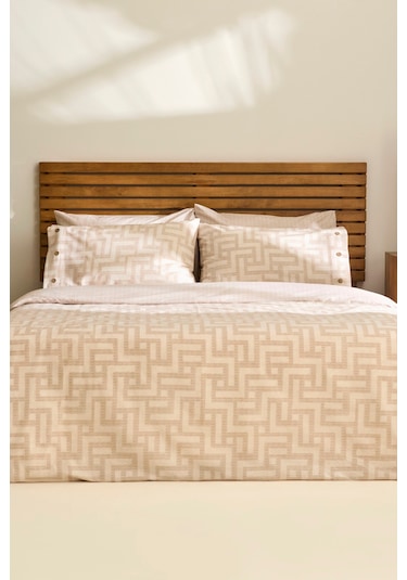 Kaşmir Home Sorento Çift Kişilik Nevresim Takımı Bej Bej