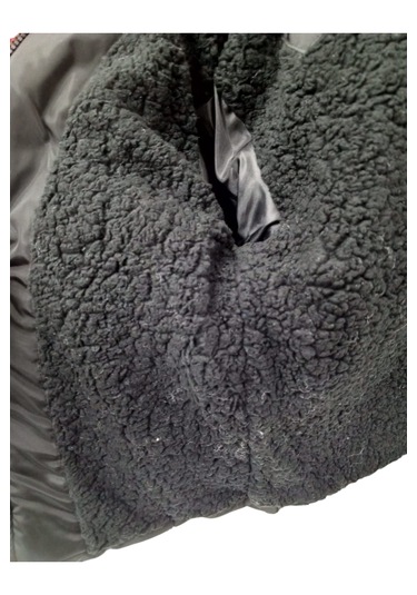 Erkek Çocuk Spedy Armalı Kapüşonu Sabit Fermuar Cepli İçi Peluş Astarlı Siyah Mont Siyah