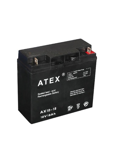 Akü 12V 18A 18X16.3X7.5Cm Atex Ax-12-18