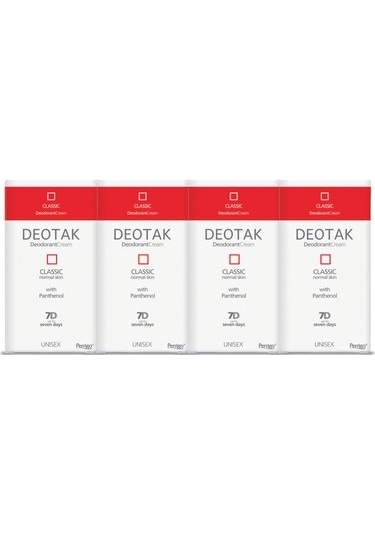 Deotak Classic Unisex Krem Deodorant 35 ML x 4