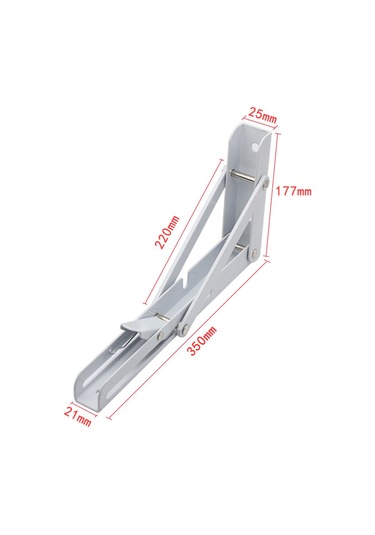 Wezone Katlanır Raf Askısı - 300kg Taşıma Kapasiteli, Paslanmaz Çelik, Duvar Montajlı Beyaz