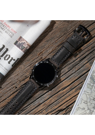 Vagave Huawei  Watch 4 GT2E GT3 Pro 20 22 MM Deri Kordon